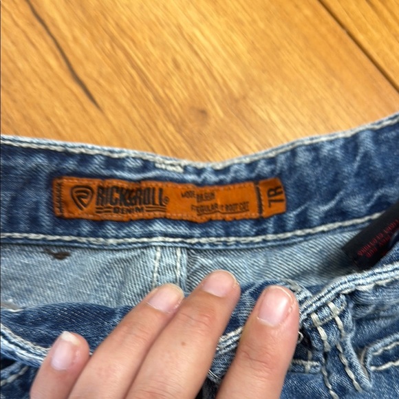 Girls Rock and Roll Denim Jeans Size 7 - Picture 3 of 5